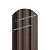МеталлПрофиль Штакетник металлический LАNE-O 16,5х99 (VALORI-20-Brown-0.5)